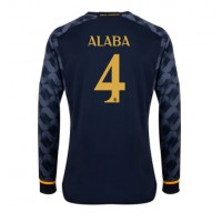 Pánský Fotbalový dres Real Madrid David Alaba #4 2023-24 Venkovní Dlouhý Rukáv